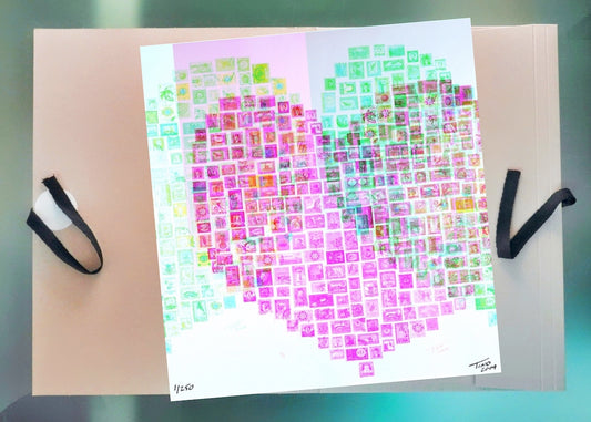 The Hearts of Arabia Red Heart Artwork - Albi