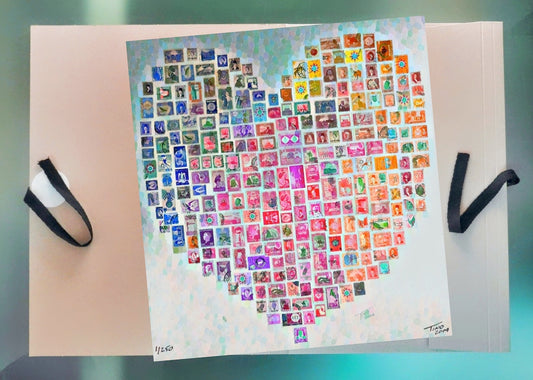 The Hearts of Arabia Red Heart Artwork - Hayati