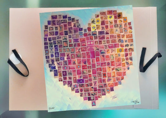 The Hearts of Arabia Red Heart Artwork - Ishq