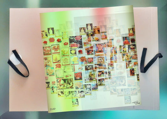 The Hearts of Arabia Women & Flowers Heart Artwork - Albi