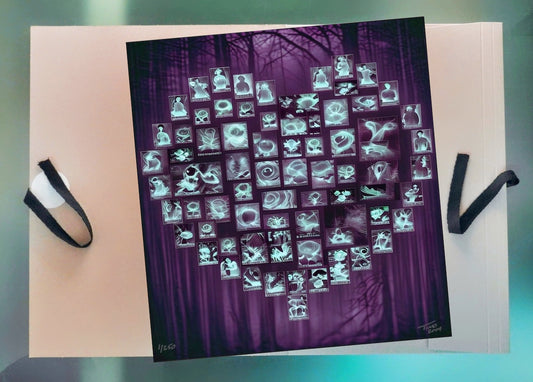 The Hearts of Arabia Women & Flowers Heart Artwork - Habibi