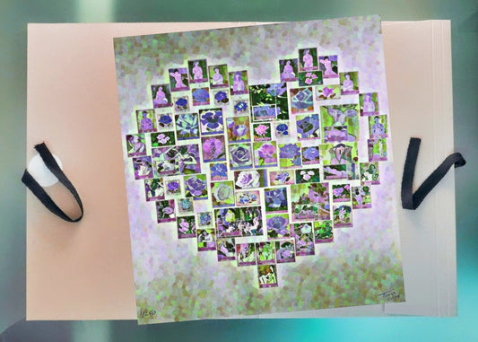 The Hearts of Arabia Women & Flowers Heart Artwork - Hayati