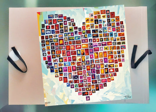 The Hearts of Arabia Red Heart Artwork - Wudd