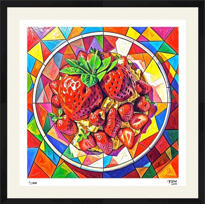 The Cubist Kitchen Artworks - The Strawberry Piece