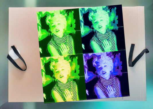 The Pop Artwork - Green & Aqua & Yellow & Purple