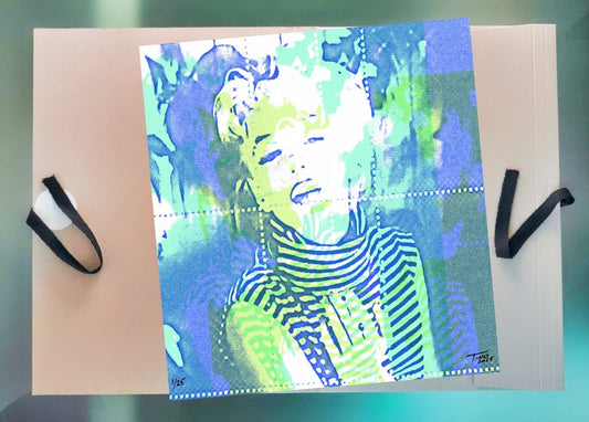 The Pop Artwork - Aqua & Green & Lilac