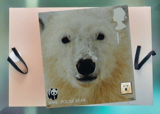 The 2011 WWF Artwork with Mint Stamp - Polar Bear