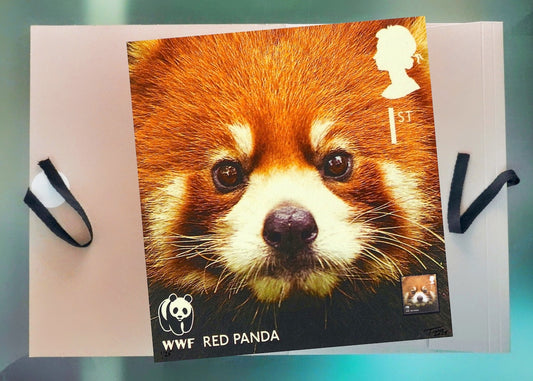 The 2011 WWF Artwork with Mint Stamp - Red Panda