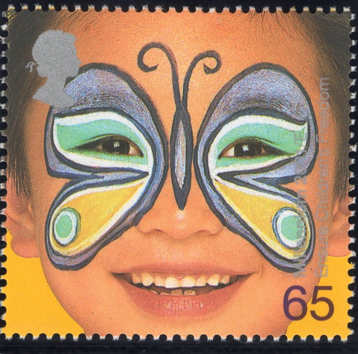 The Hopes for the Future Artwork with Mint Stamp - Ensure Childrens Freedom