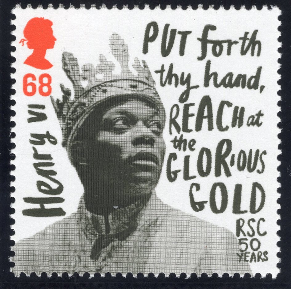 The Shakespeare Plays Artwork with Mint Stamp - Henry VI