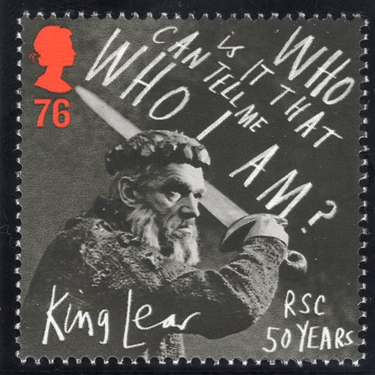 The Shakespeare Plays Artwork with Mint Stamp - King Lear