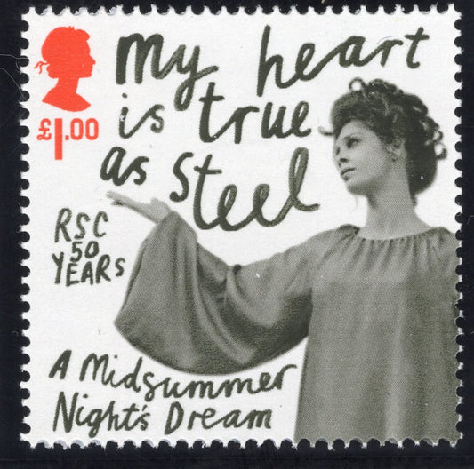 The Shakespeare Plays Artwork with Mint Stamp - A Midsummer Nights Dream