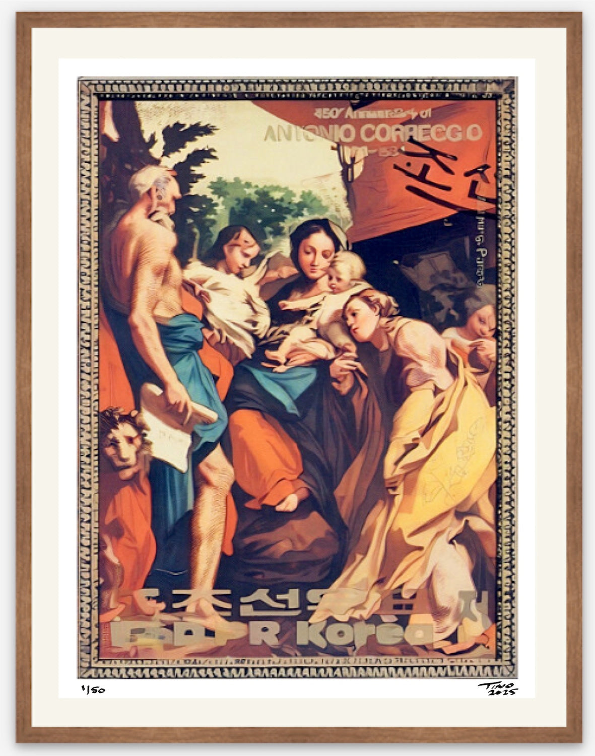 The 1983 North Korea 450th Anniversary of Antonio Correggio - The Morning Parma v3b