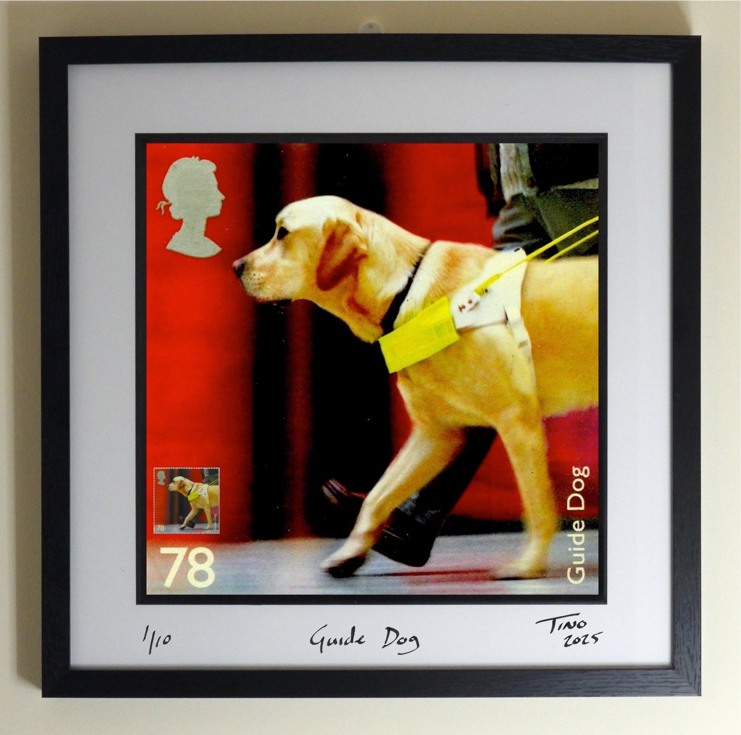 2008 GB Mint Stamp Wall Art - Working Dogs