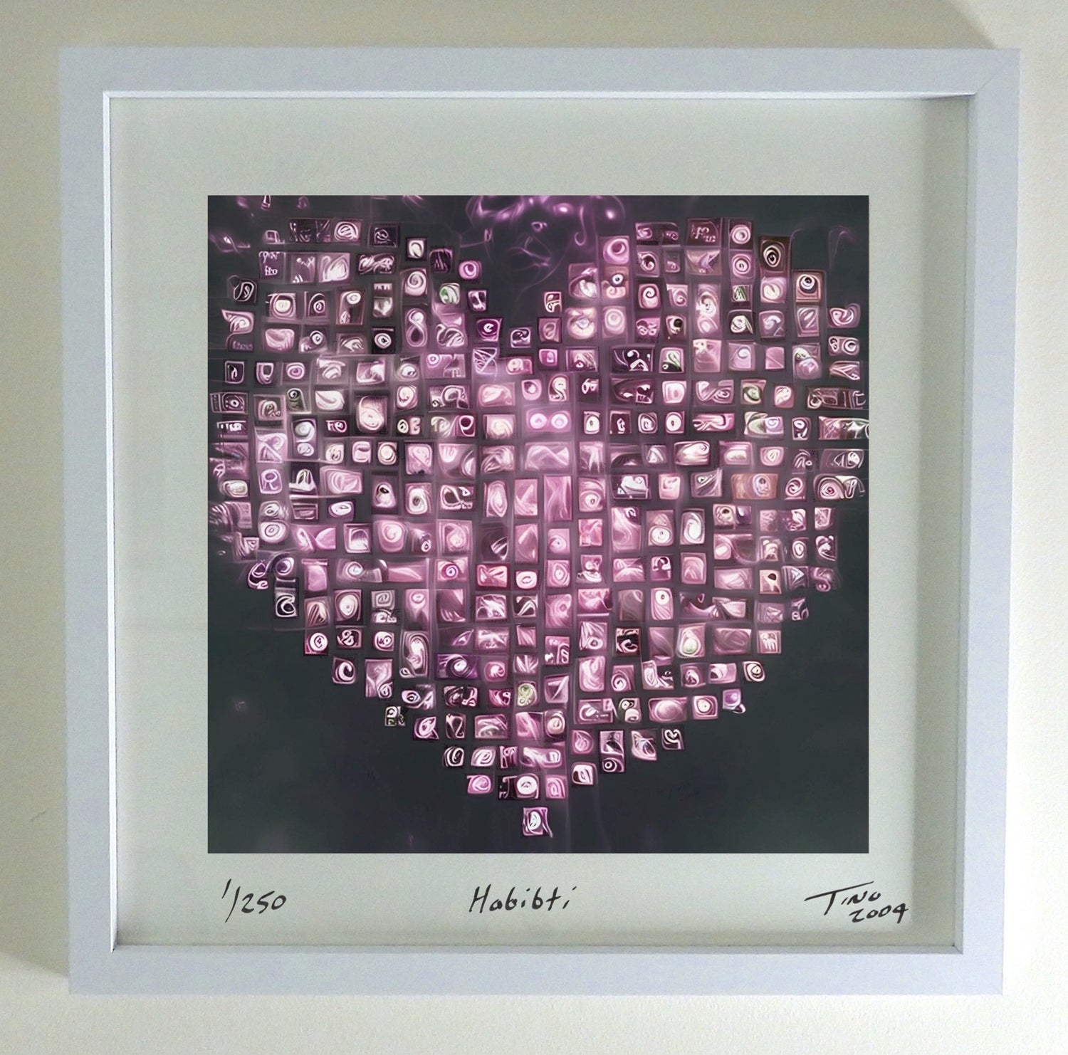 2004 Arabia Love Hearts Art Red - Habibti