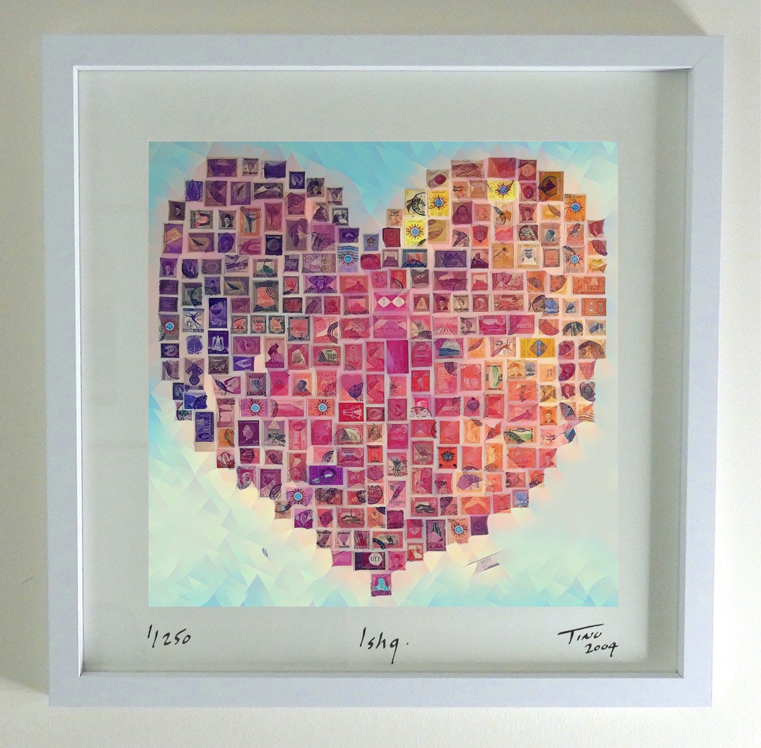 2004 Arabia Love Hearts Art Red - Ishq