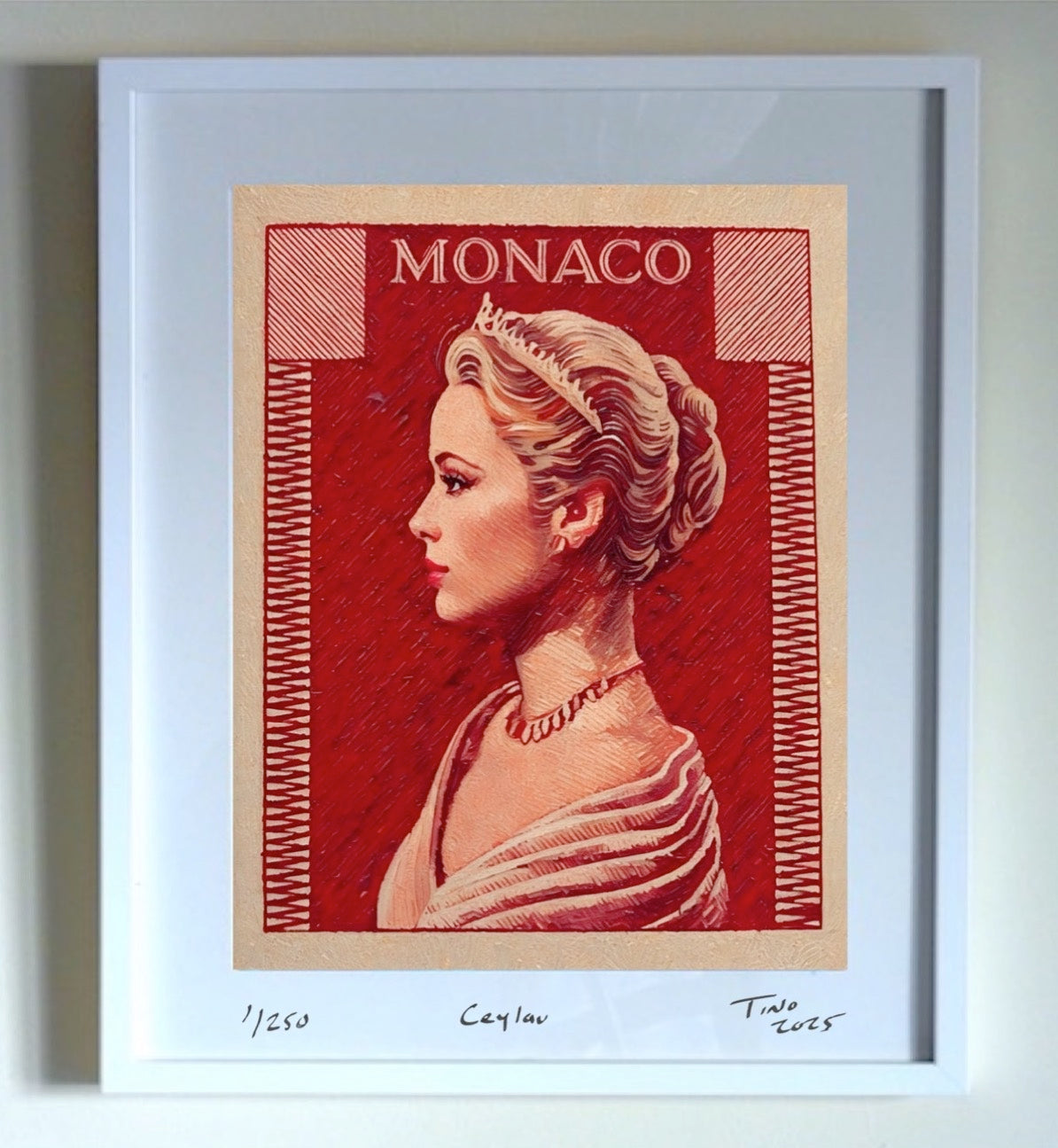 Monaco Grace Kelly 1957 Oil Art - Ceylau