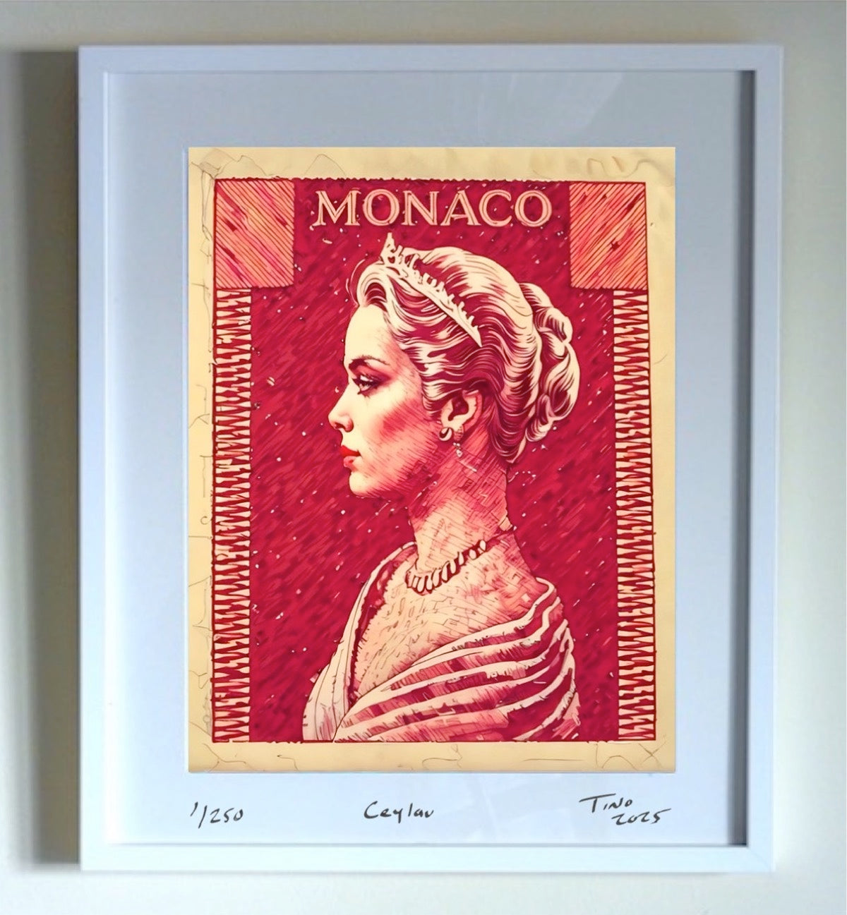 Monaco Grace Kelly 1957 Graphic Art - Ceylau