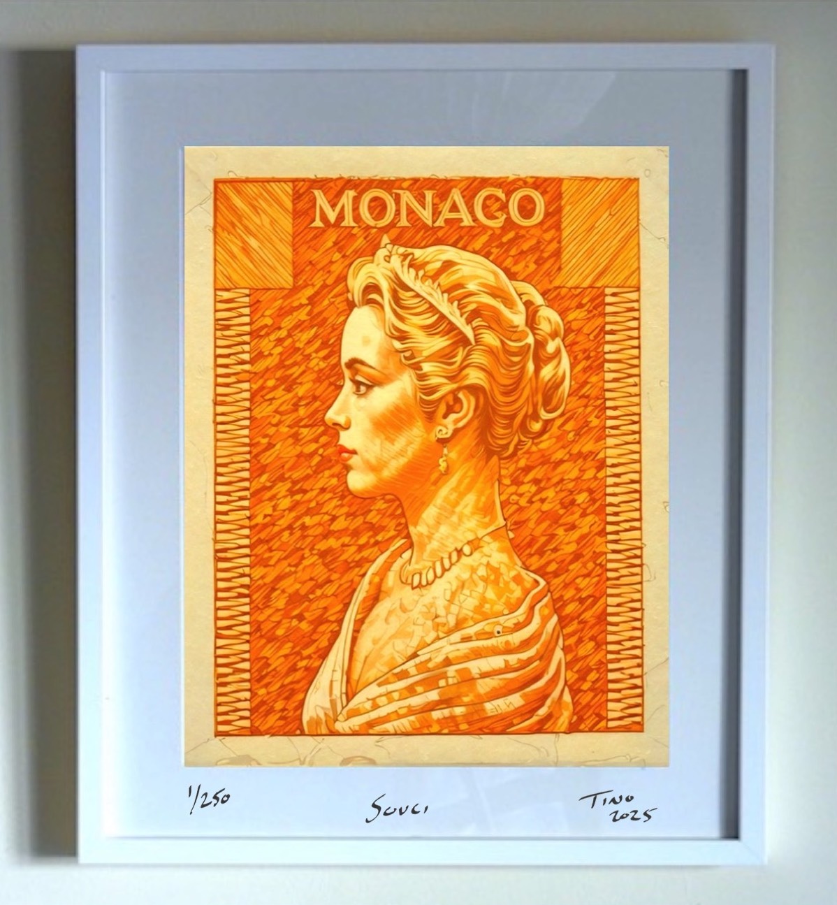 Monaco Grace Kelly 1957 Graphic Art - Souci