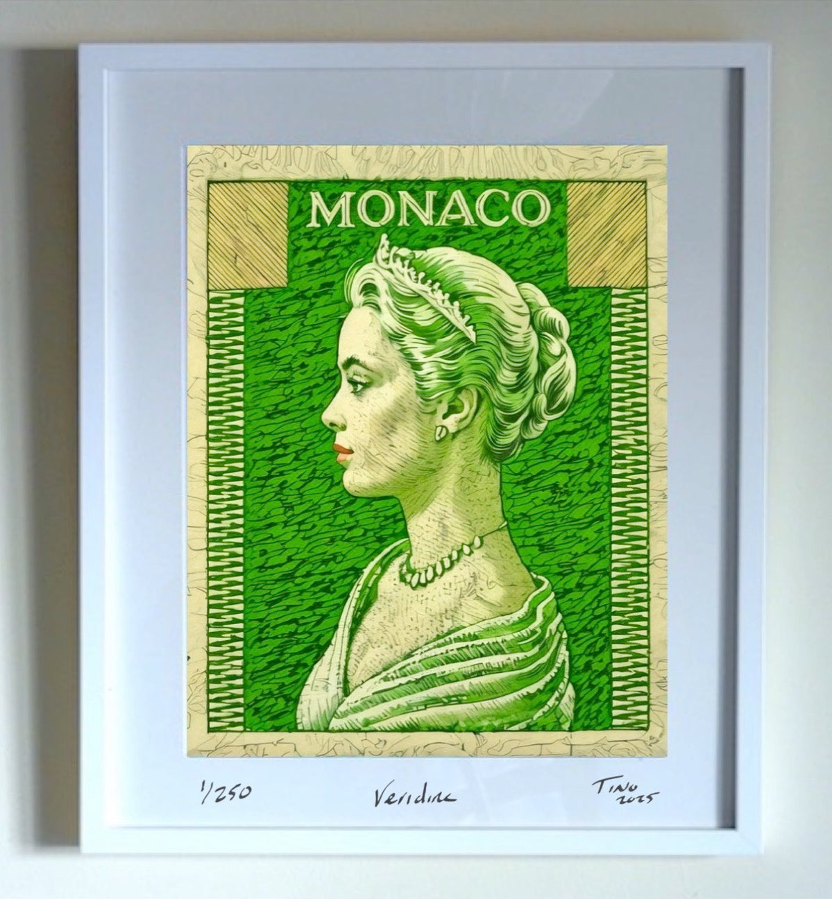 Monaco Grace Kelly 1957 Graphic Art - Veridine