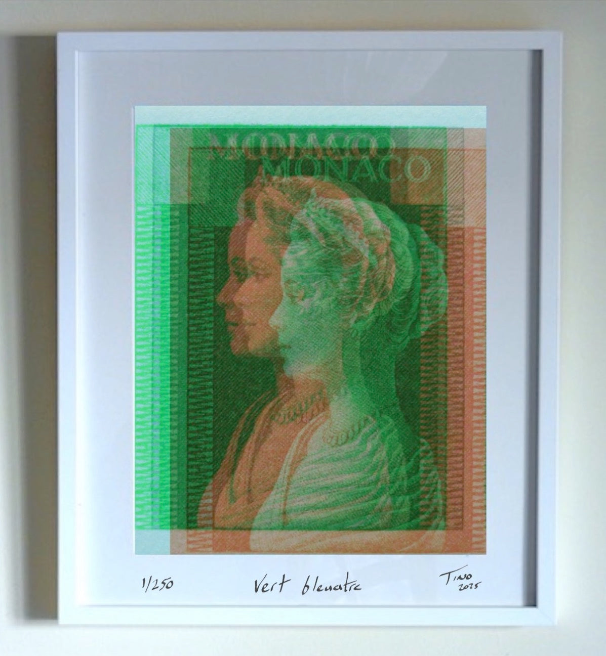 Monaco Grace Kelly 1957 Holga Art - Vert bleuatre