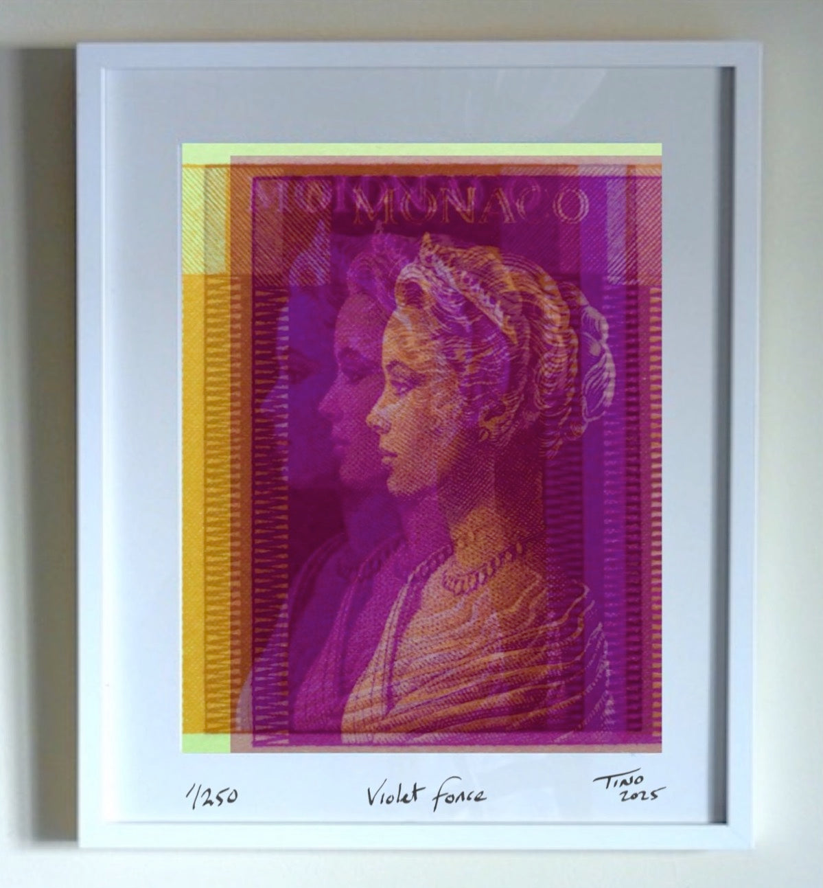 Monaco Grace Kelly 1957 Holga Art - Violet fonce