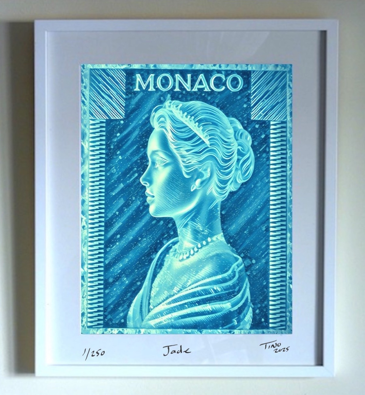 Monaco Grace Kelly 1957 Ice Art - Jade