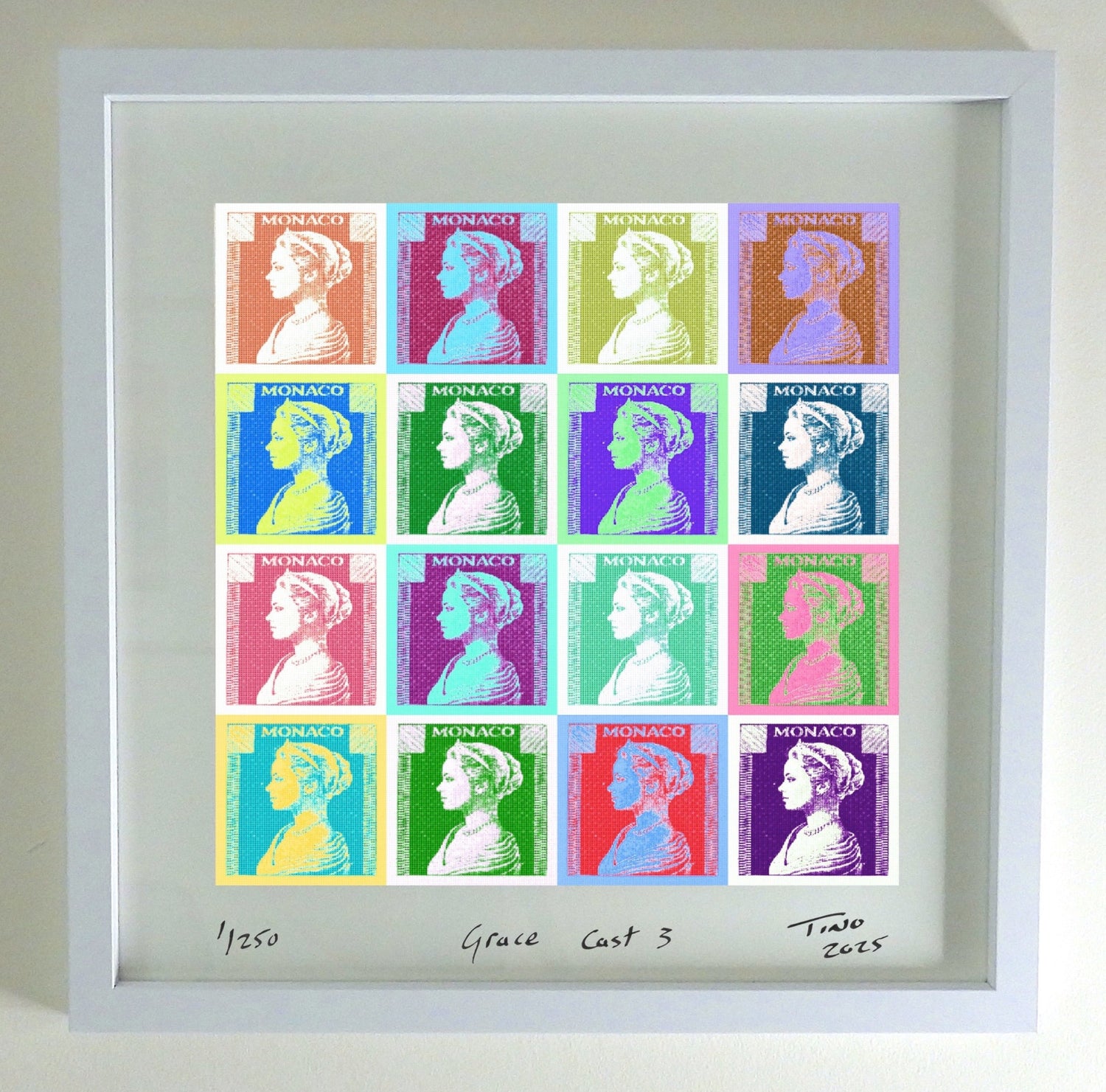 Monaco Grace Kelly 1957 Pop Art - Cast 3