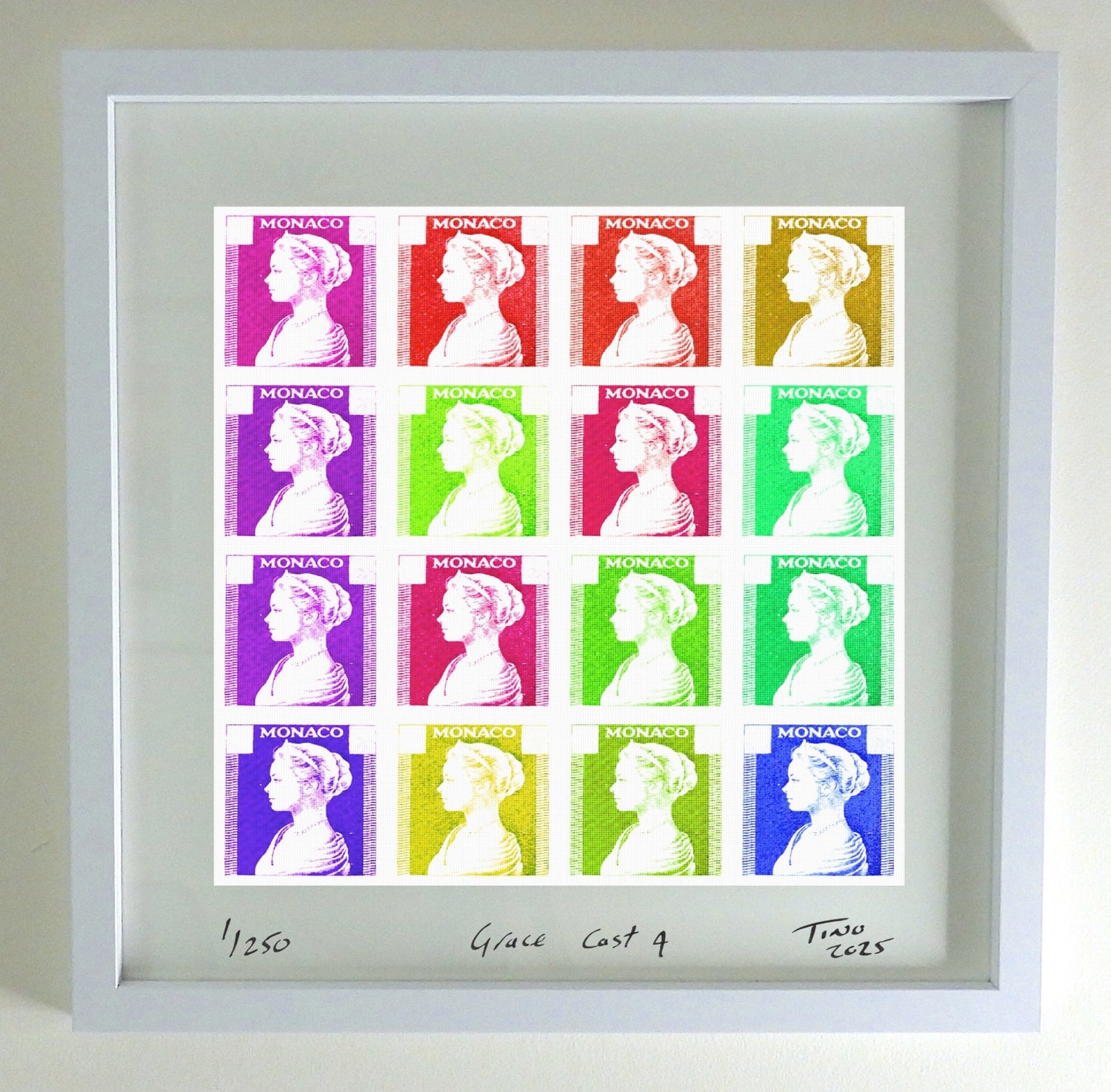 Monaco Grace Kelly 1957 Pop Art - Cast 4