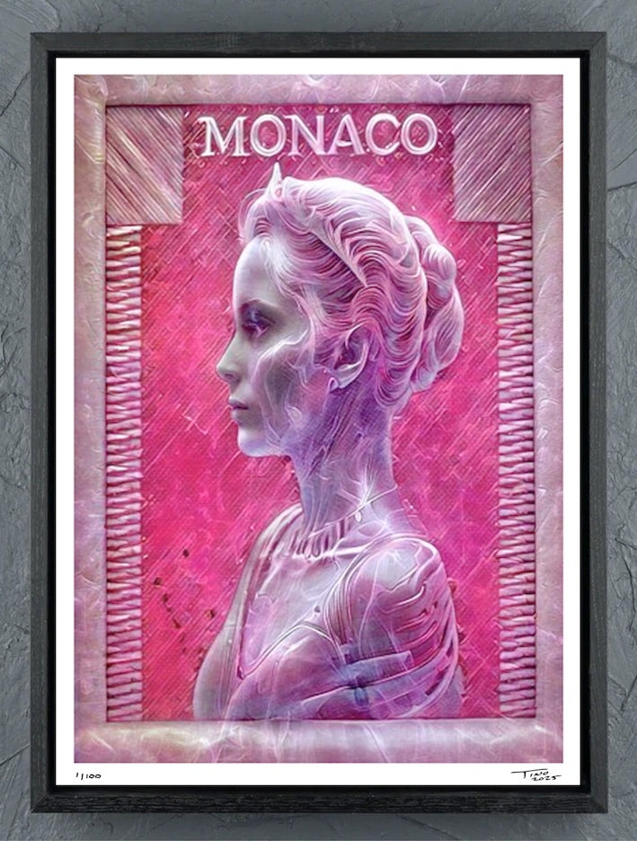 Monaco Grace Kelly 1957 Mystique Artwork - Rose