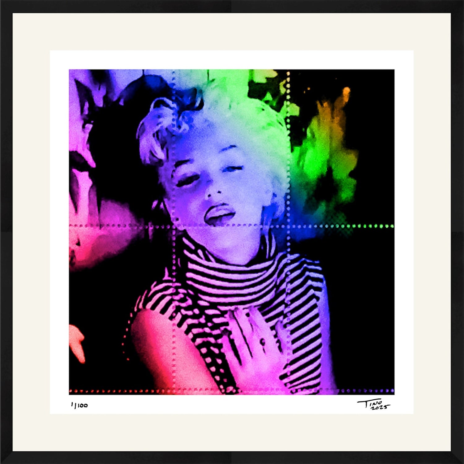 The Pop Artwork - Rose & Purple & Green