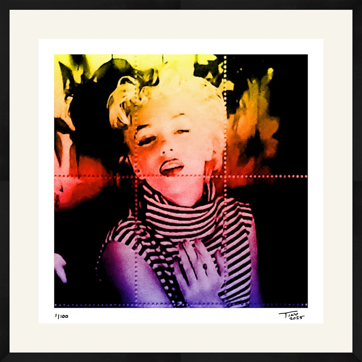 The Pop Artwork - Mauve & Orange & Yellow