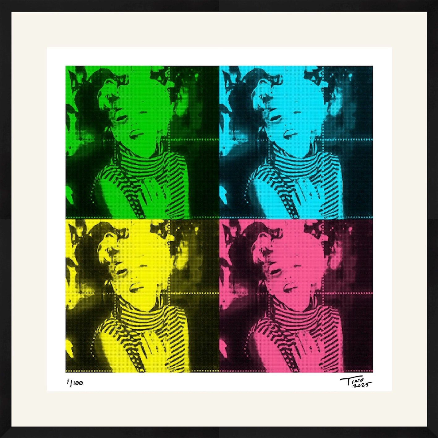 The Pop Artwork - Green & Blue & Yellow & Pink