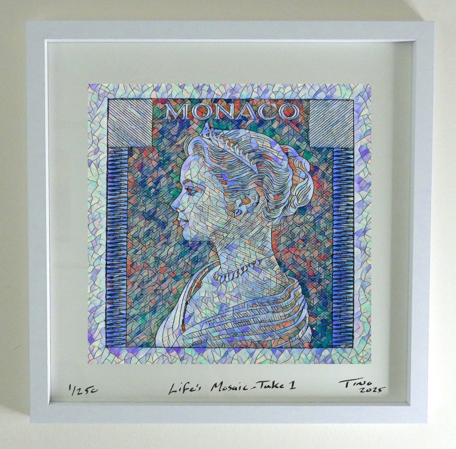 Monaco Grace Kelly 1957 Pop Art Life's Mosaic - Take 1