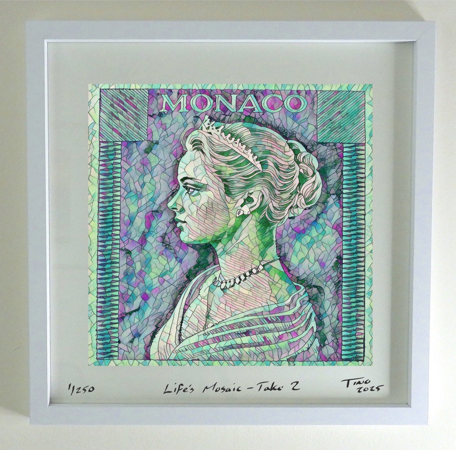 Monaco Grace Kelly 1957 Pop Art Life's Mosaic - Take 2