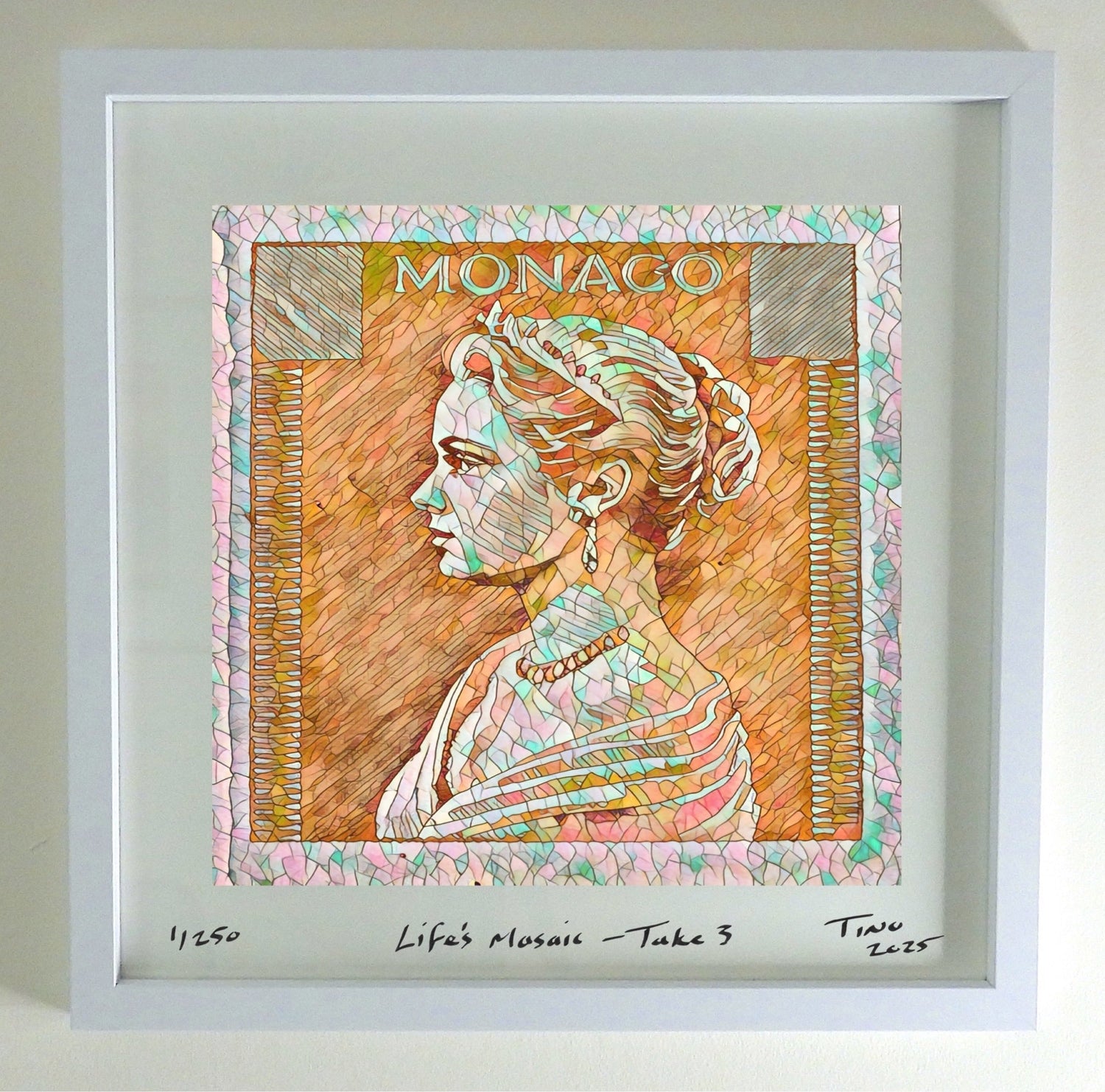Monaco Grace Kelly 1957 Pop Art Life's Mosaic - Take 3