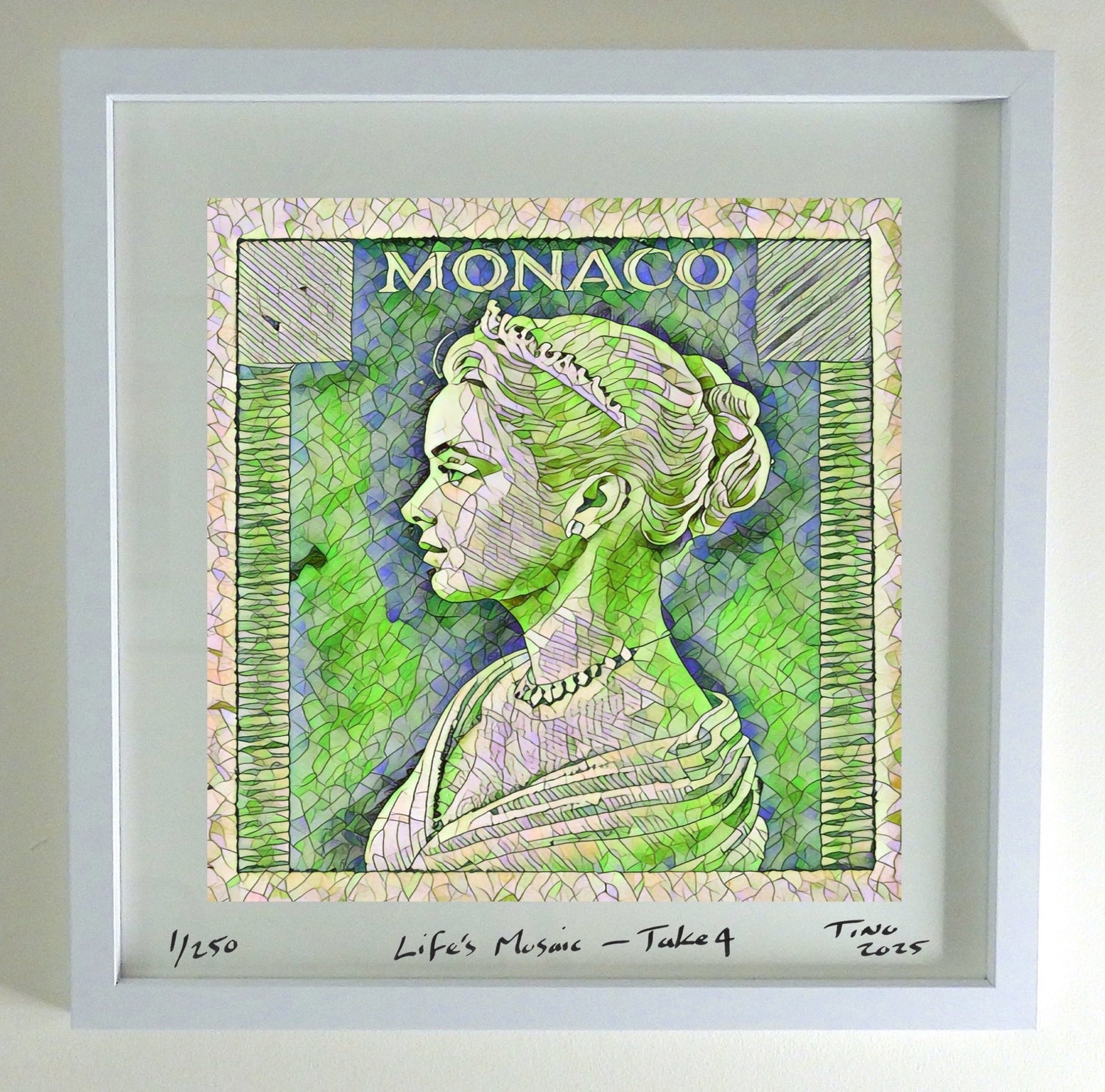 Monaco Grace Kelly 1957 Pop Art Life's Mosaic - Take 4