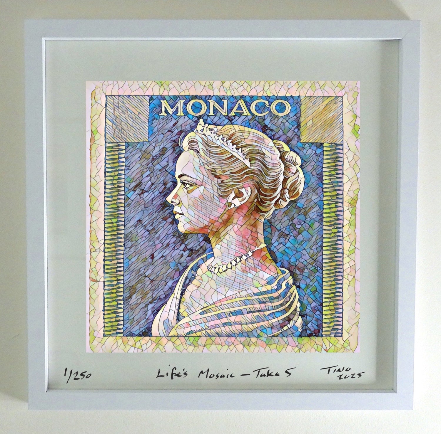 Monaco Grace Kelly 1957 Pop Art Life's Mosaic - Take 5