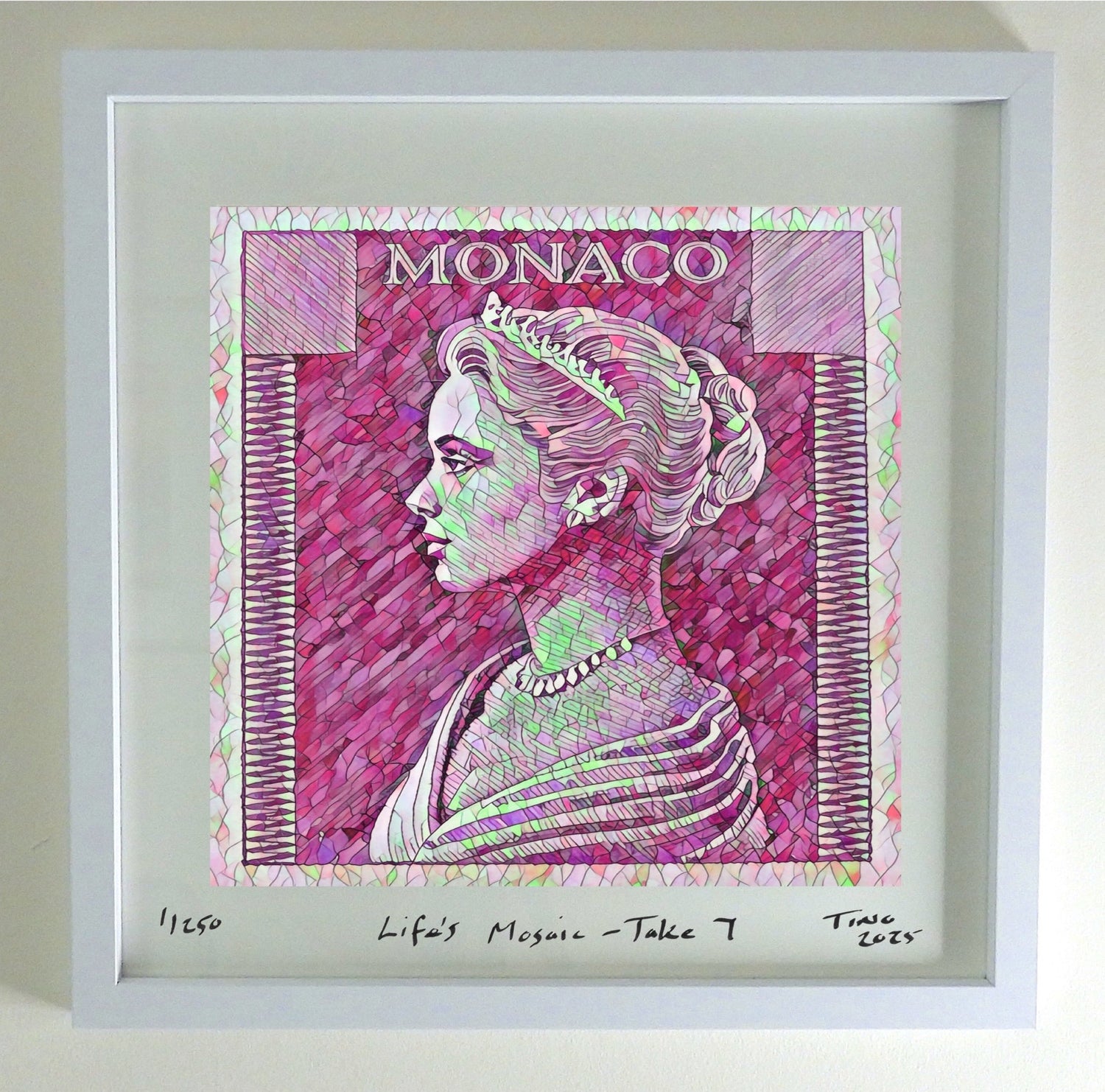 Monaco Grace Kelly 1957 Pop Art Life's Mosaic - Take 7