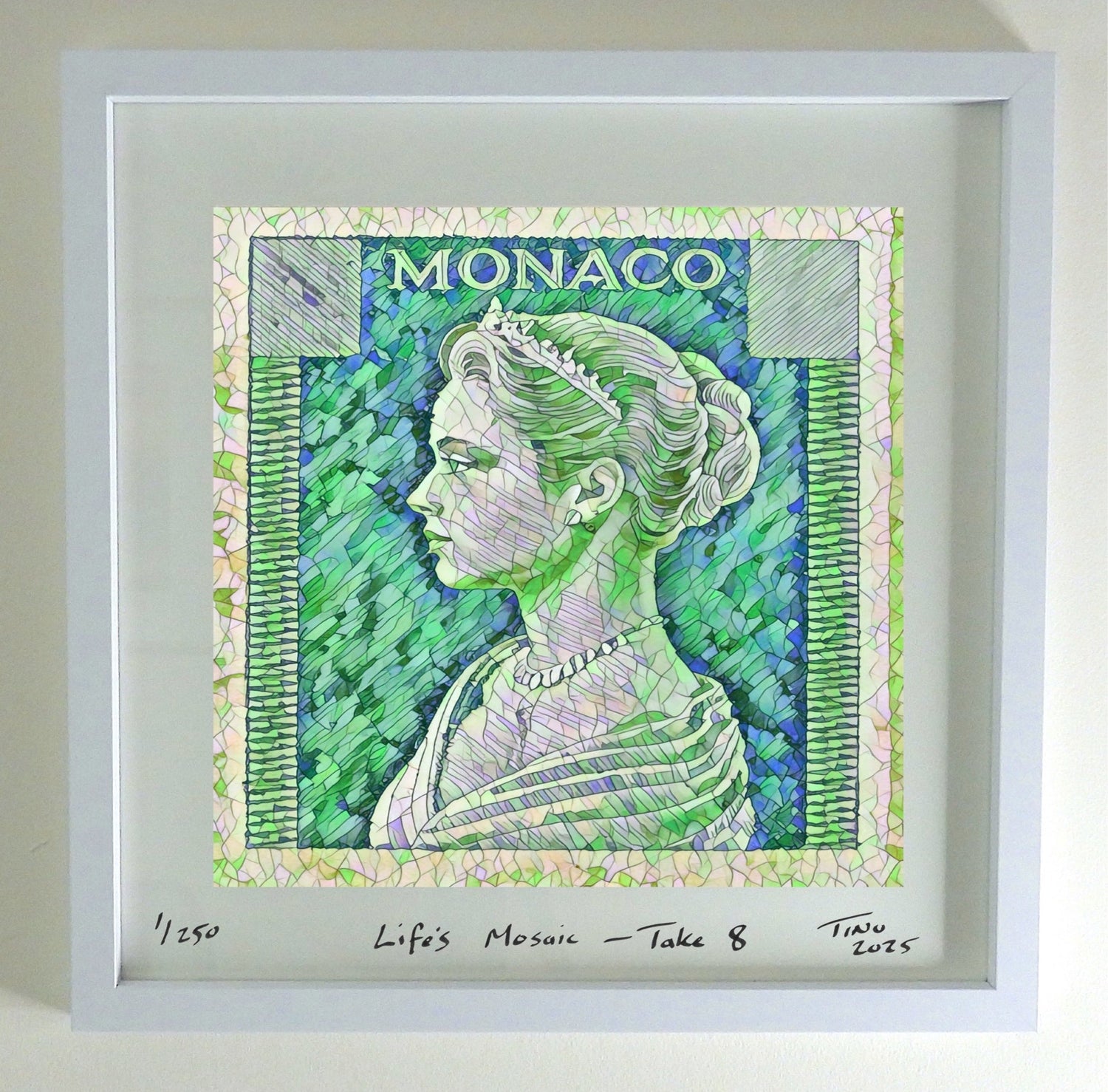 Monaco Grace Kelly 1957 Pop Art Life's Mosaic - Take 8