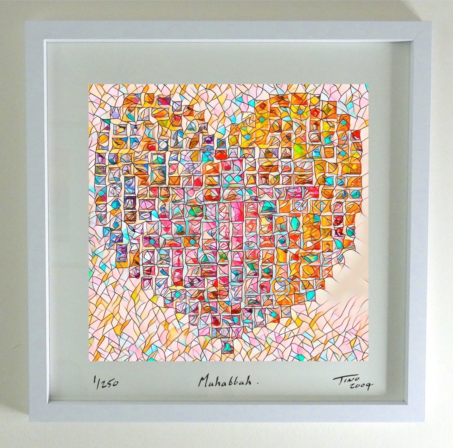 2004 Arabia Love Hearts Art Red - Mahabbah