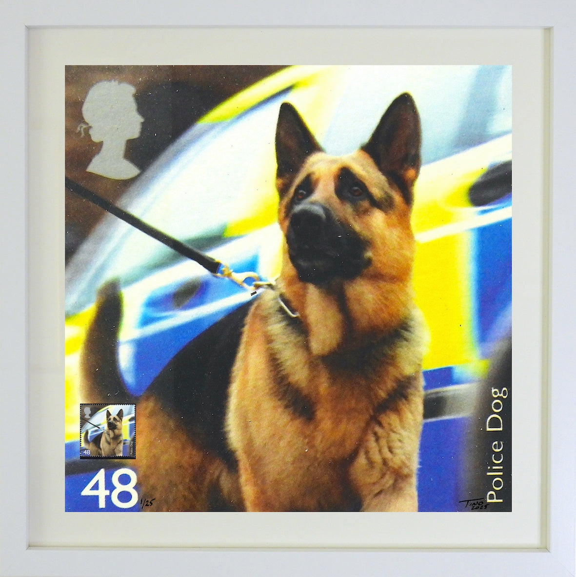 The 2008 Working Dogs Mint Stamp with Artwork - Police Dog