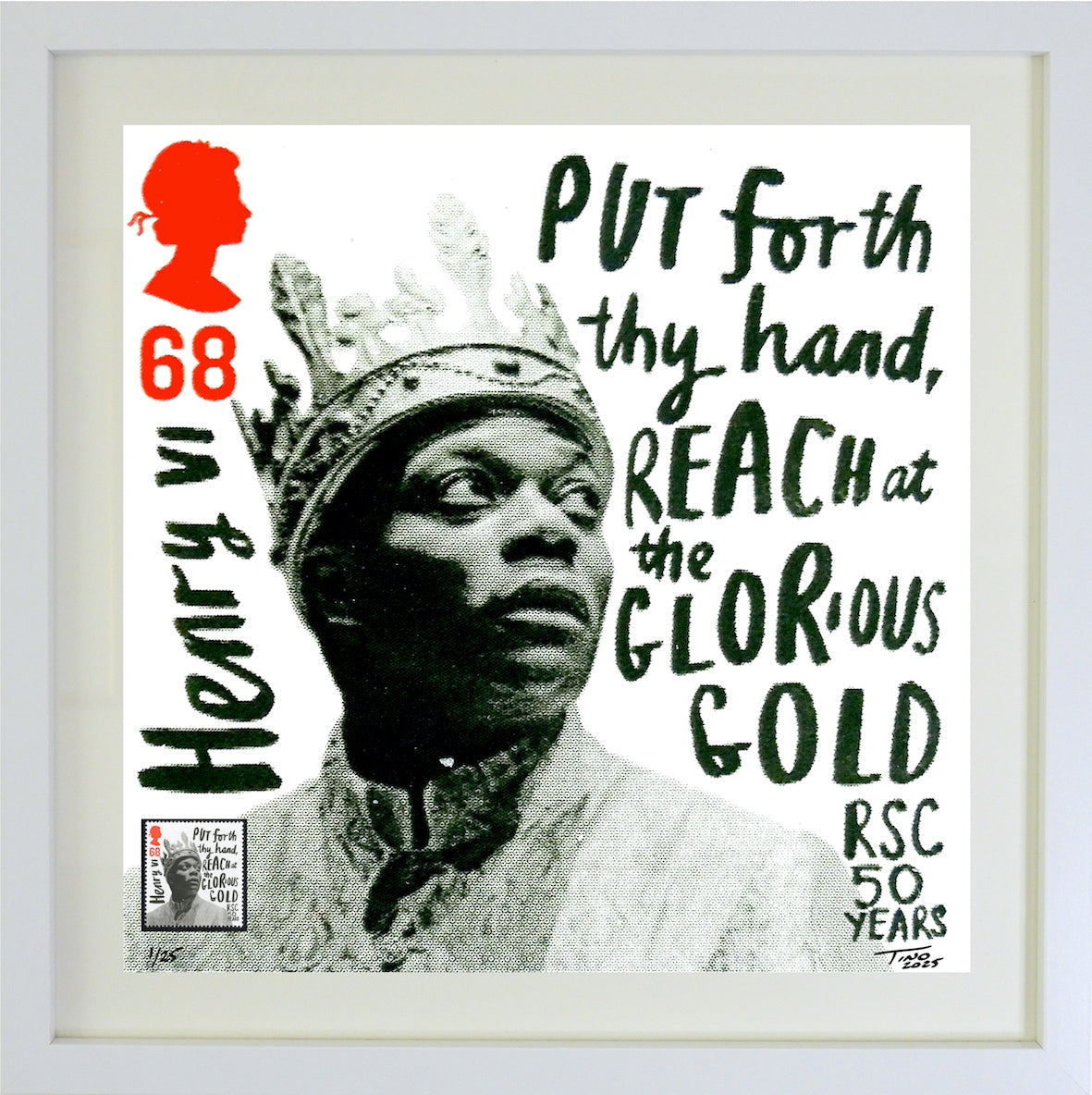 The 2011 Shakespeare Plays Artwork with Mint Stamp - Henry VI