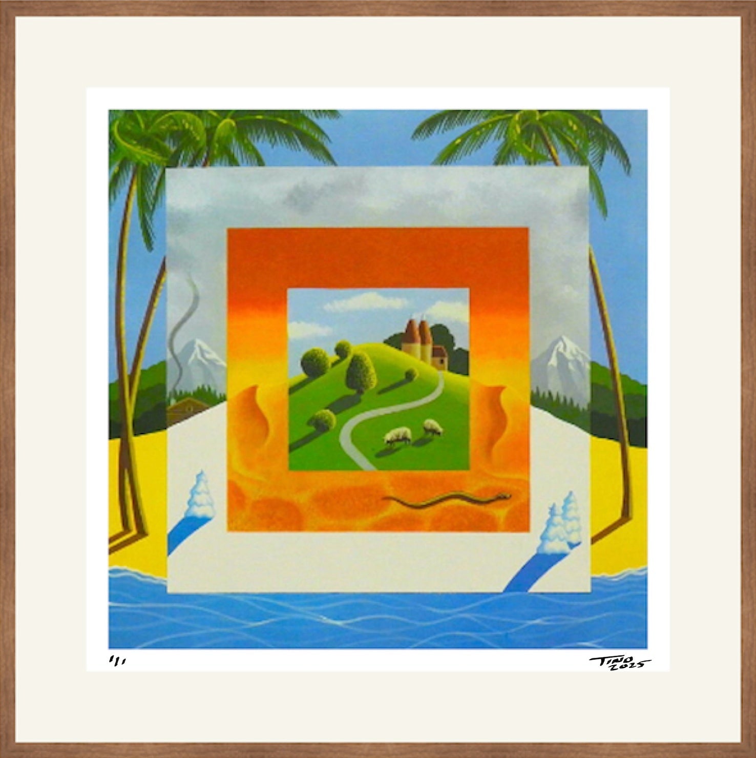 The Sumner Artwork Collections with Lithograph & Mint Stamps - Commonwealth Day 1983