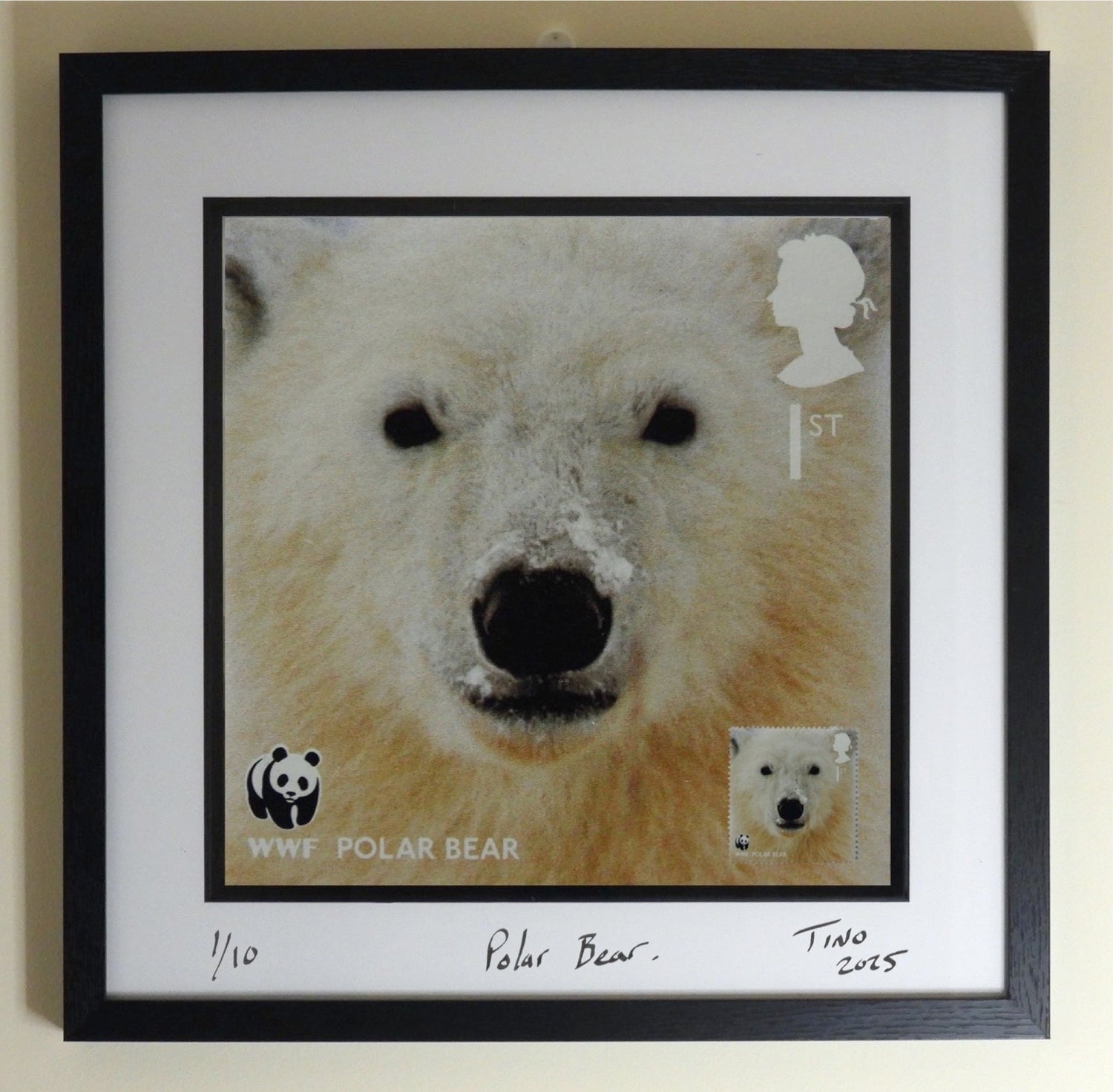 2011 WWF GB Mint Stamp Wall Art - Polar Bear