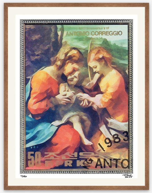 The 1983 North Korea 450th Anniversary of Antonio Correggio - The Santa Caterina Napoli v2c