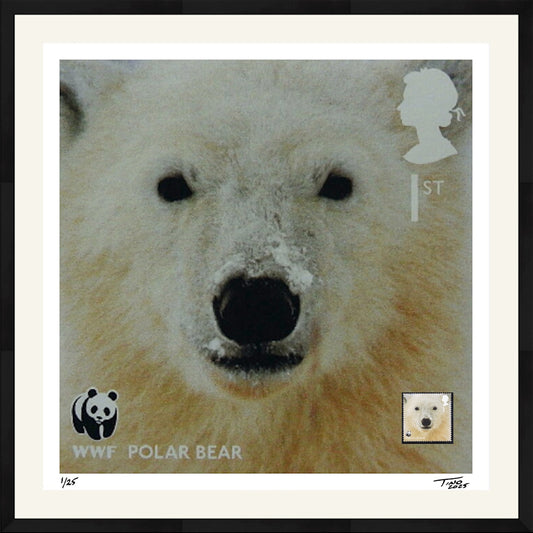 The WWF Artwork with Mint Stamp - Polar Bear