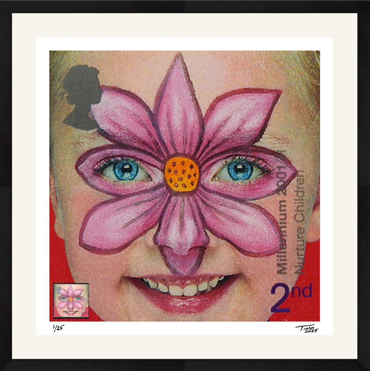 The Hopes for the Future Artwork with Mint Stamp - Nurture Children