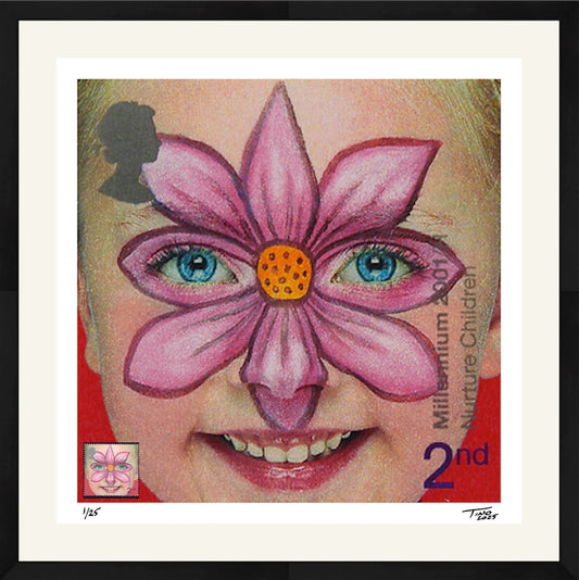 The Hopes for the Future Artwork with Mint Stamp - Nurture Children