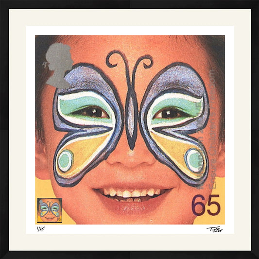 The Hopes for the Future Artwork with Mint Stamp - Ensure Childrens Freedom